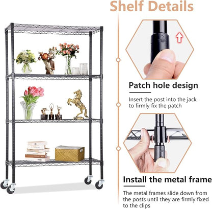 BestOffice | 4-Tier Wire Storage Shelves - Image 5