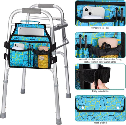 supregear Side Walker Bag, Walker Accessories Bag w/Cup Holder, Folding Walker - Image 3