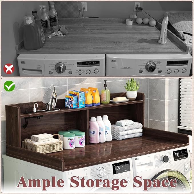 Aheaplus Washer and Dryer Countertop, 2-Tier Laundry Countertop Cover - Image 4