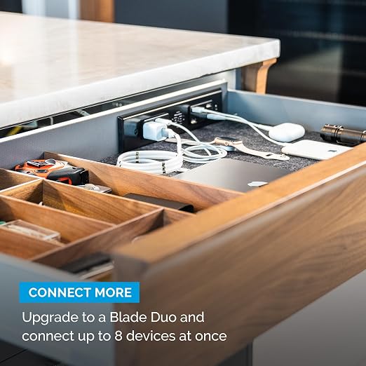 Docking Drawer Blade in-Drawer Outlet, Integrated Safety Shutoff, USB-A & 15 - Image 6