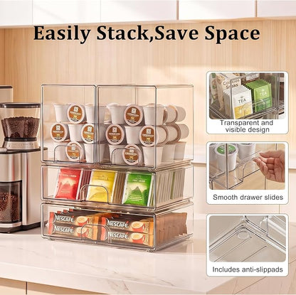 Clear Stackable Storage Drawers: Baby Bottle Storage Organizer, Acrylic Bottles - Image 5