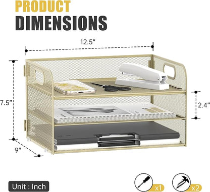 DALTACK 3 Tier Paper Organizer - Image 3