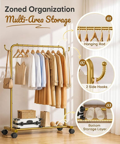 Homde Rolling Clothes Rack - Image 6
