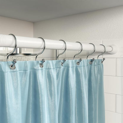 White Shower Curtain Rod 45 to 77 Inch, Shower Rods - Image 4