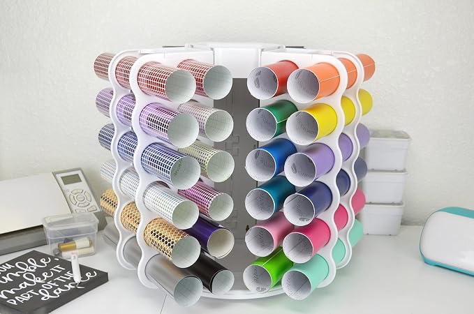 ArtBin 6867AG Rotating Vinyl Storage Tower, Vinyl Sheet Organizer Stores Up to - Image 2