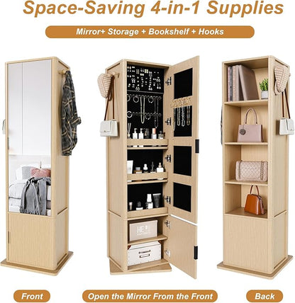360° Rotating Makeup Storage Cabinet - Image 4