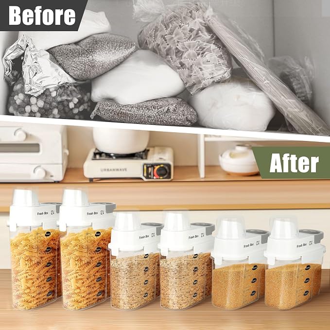 Cereal Storage Container 2Pack, 85oz/2.5L Airtight Food Storage Containers - Image 6