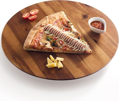 16" Acacia Wood Lazy Susan for Table Top by TIDITA
