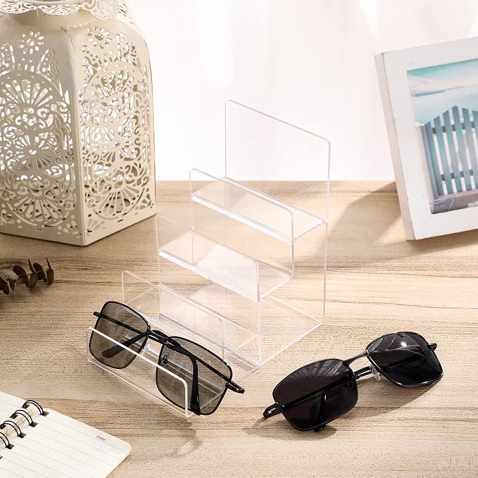 Cabilock 4-Tier Clear Acrylic Display Riser, Sturdy Tiered Organizer - Image 7