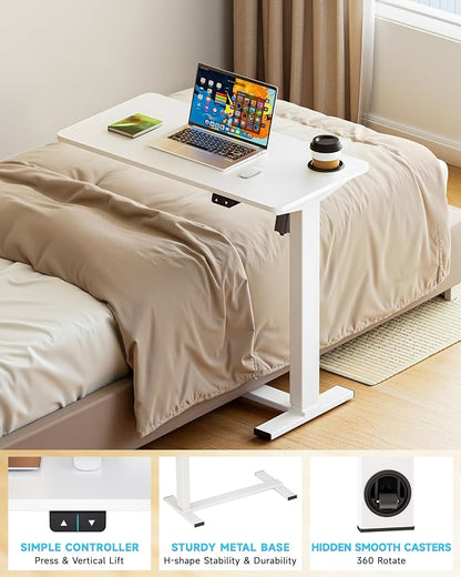 BIZUM Small Electric Standing Desk Bedside Table - Image 5