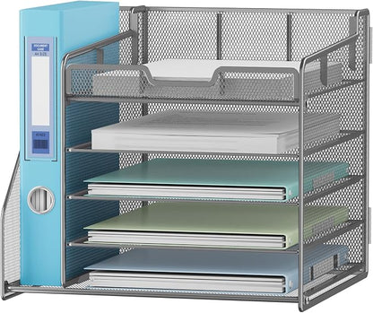 Lavatino 5-Tier Metal Mesh Desk Organizer - Image 2