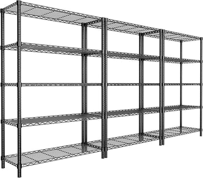 Storage Shelves, 5-Tier Adjustable Metal Industrial Utility Shelf Rack by Unknown