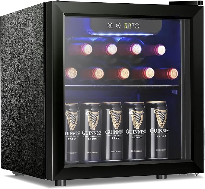 Antarctic Star 12 Bottle 48 Can Wine Cooler/Cabinet Beverage Refrigerator Mini by AntarcticStar
