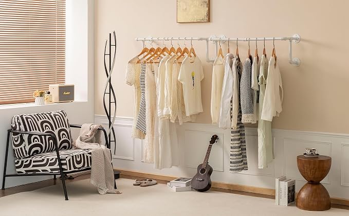 Clothes Racks, Industrial Pipe Clothing Racks - Image 3