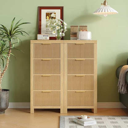Mid-Century Modern Tall Wooden Dresser by LSKTGA