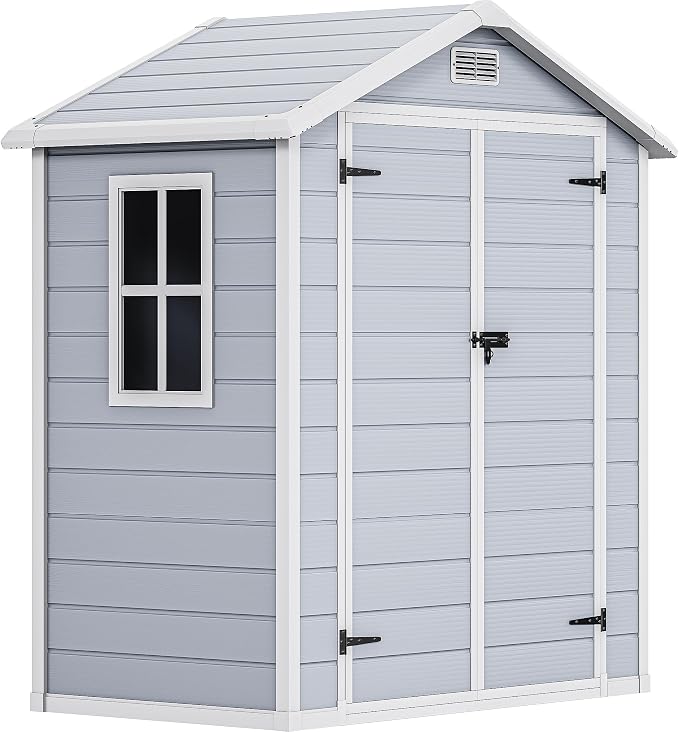 DWVO 6X4FT Resin Storage Shed - Image 8