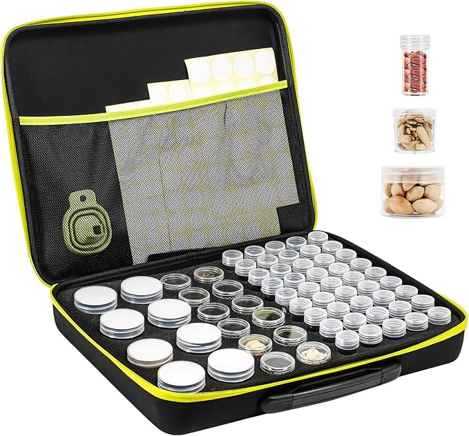ProCase 65 Slots Seed Storage Organizer Sorter Box, Sturdy Seed Bank Saving Kit by ProCase