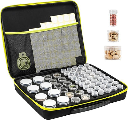 ProCase 65 Slots Seed Storage Organizer Sorter Box, Sturdy Seed Bank Saving Kit by ProCase