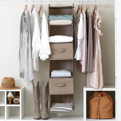 Household Essentials 6 Shelf Hanging Closet Organizer, Hanging Closet Shelf - Image 8