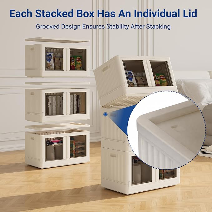 FLEXIMOUNTS 75 QT Stackable Storage Bins - Image 3