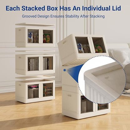 FLEXIMOUNTS 75 QT Stackable Storage Bins - Image 3