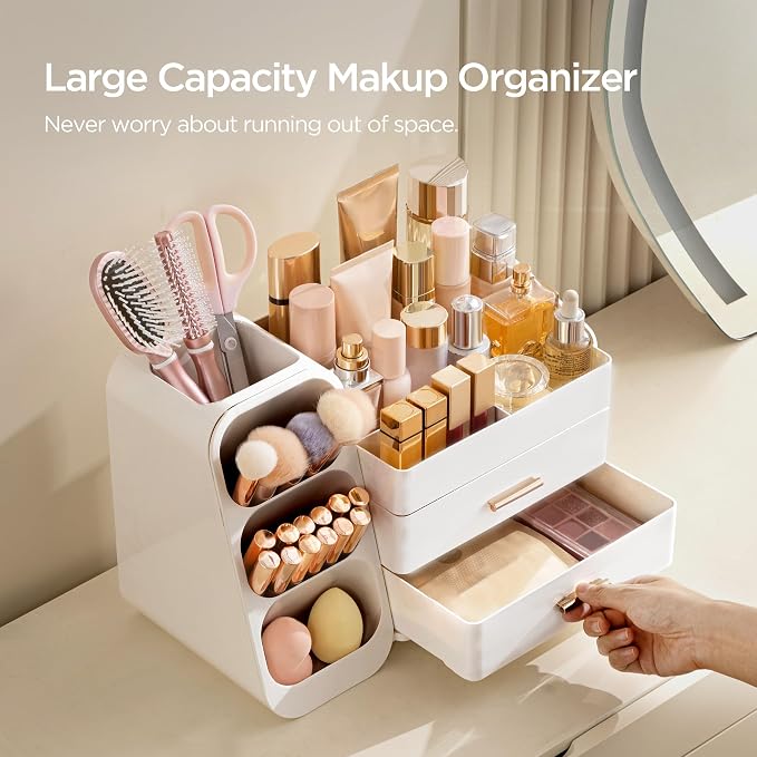HBlife Makeup Organizer with Brush Holder - Image 4