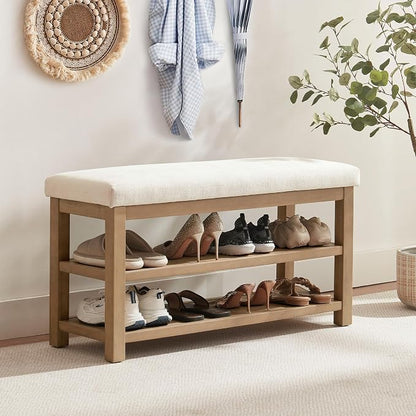 Zihanhome 2 Tier Shoe Rack Bench - Image 3