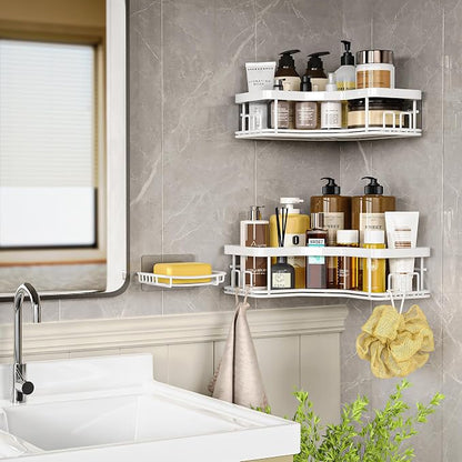 MAXIFFE 3 Pack X-Large Corner Shower Caddy - Image 7