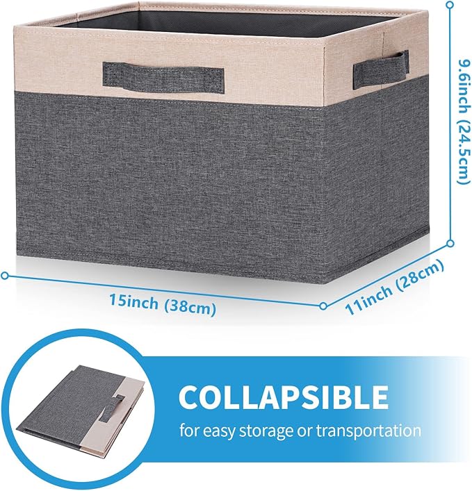 GhvyenntteS Large Fabric Storage Bins - Image 3