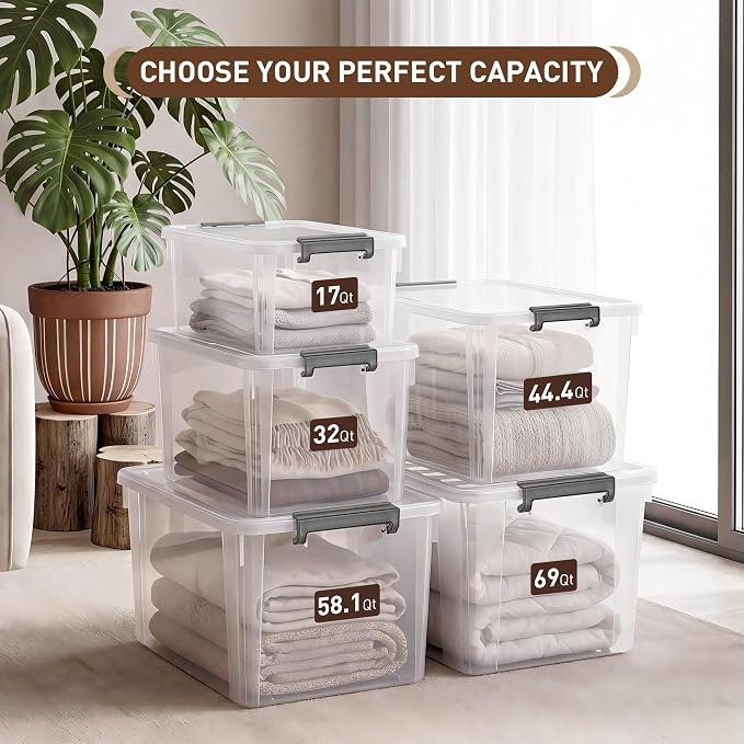Citylife 58.1 QT Plastic Storage Bins - Image 9