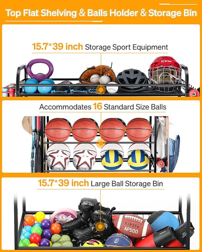 Garage Sports Equipment Organizer - Image 6