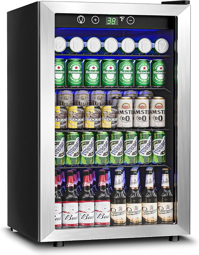 145 Can Beverage Refrigerator Cooler by Feelfunn