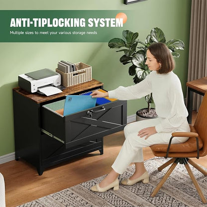 Letaya 2 Drawer File Cabinet - Image 4