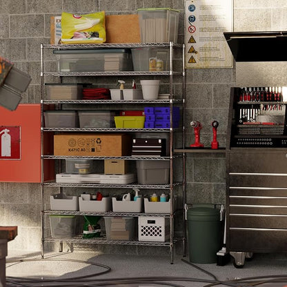 21" Deep x 54" Wide x 86" Height Wire Shelving Kit | 8-Tier | NSF Commercial - Image 7
