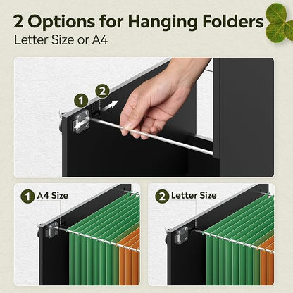DEVAISE 3 Drawer Wood File Cabinet - Image 5