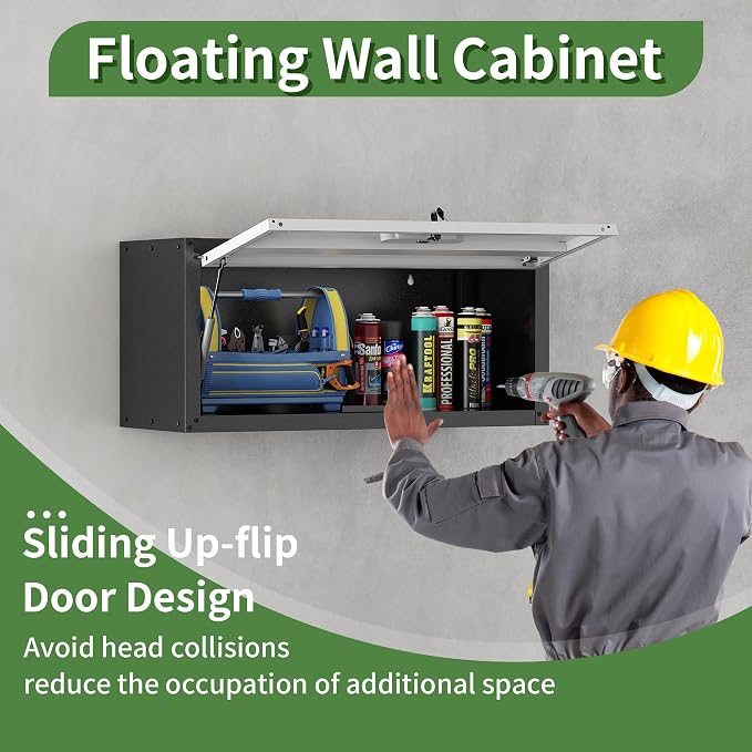 Metal Tool Cabinet, Garage Storage Cabinet System, Wall Cabinet & Locking - Image 5