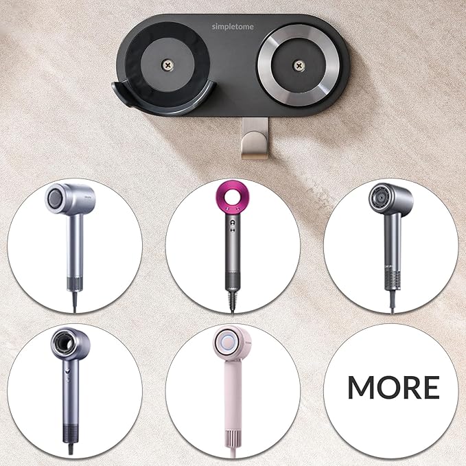 simpletome Hair Dryer Holder Wall Mount - Image 3