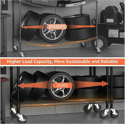 Industrial Metal 4 Tier Shelving - Image 4