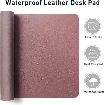 Bloss Leather Desk Pad Protector, Mouse Pad, Office Desk Mat, 31.5" x 15.7" - Image 5