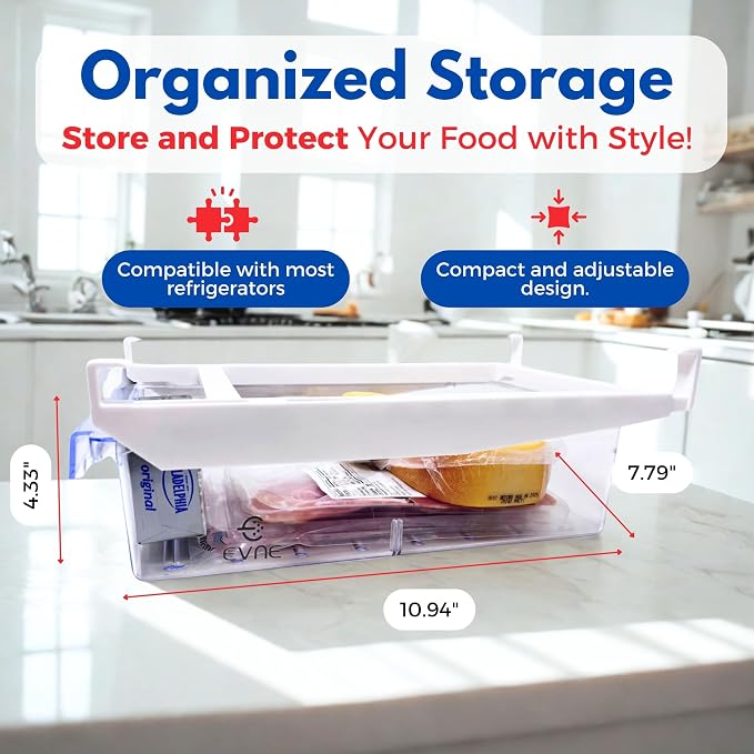 EVNE Refrigerator Drawers Fridge Drawer Organizer Fridge Organizer Drawers - Image 2