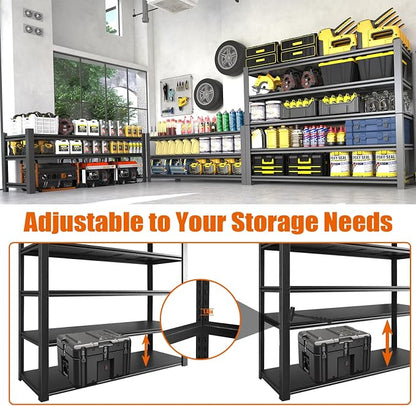 60" W Garage Shelving Heavy Duty Metal Shelving 3000LBS Storage Shelves - Image 6