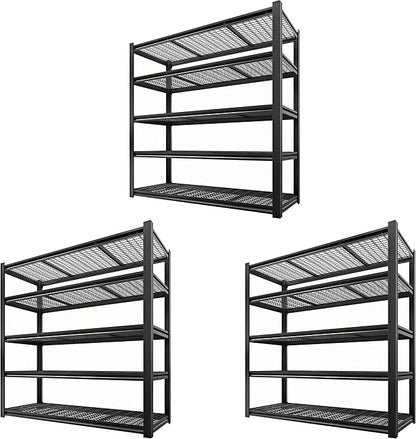 5 Tier Metal Shelving Unit, Adjustable Storage Shelves, Living Room by LIJIUHOME