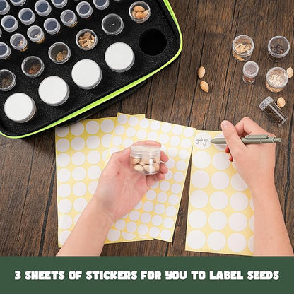ProCase 41 Slots Seed Storage Organizer Sorter Box, Sturdy Seed Bank Saving Kit - Image 6