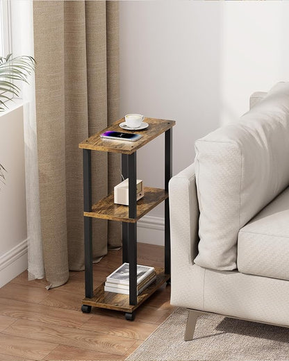 TUTOTAK Small Side Table, Narrow End Table, Bedside Table, Couch Side Table - Image 2