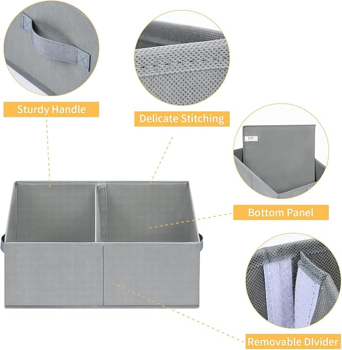 DIMJ Closet Storage Bins, 3 Pack Storage Baskets - Image 5