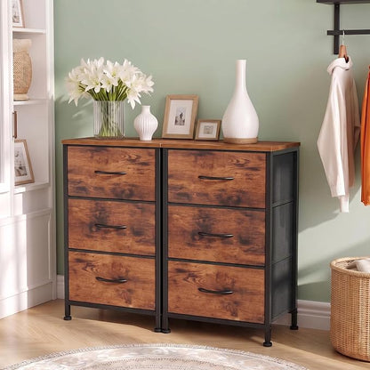 3 Drawers Dresser for Bedroom Fabric Storage Tower - Image 2