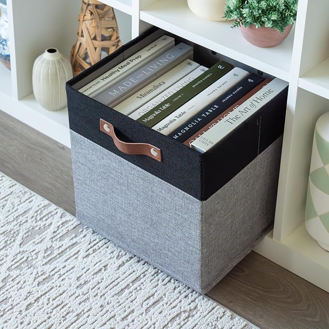 OrganiHaus 12" x 12" x 12" Fabric Storage Bins - Image 5