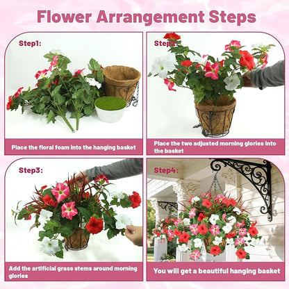 Artificial Flowers Hanging Baskets - Image 5