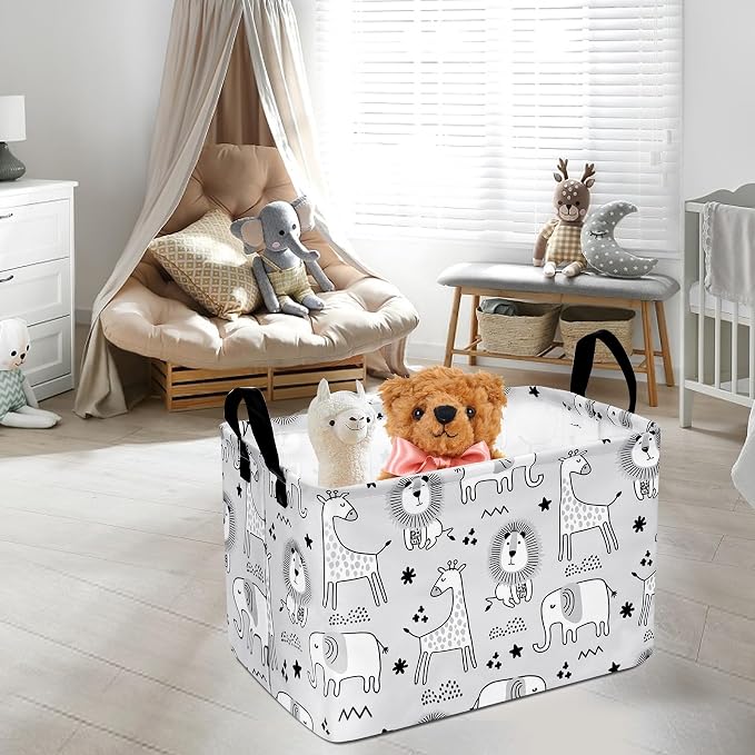 MAIZMZ Kids Storage Basket Baby Foldable Toys Organizer Bins Decorative Gifts - Image 6
