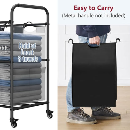 Tajsoon 2 Pcs Laundry Sorter Replacement Bags, Laundry Hamper Cart Removable - Image 3